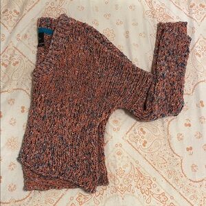 Urban Outfitters Orange and Blue Knit Cardigan